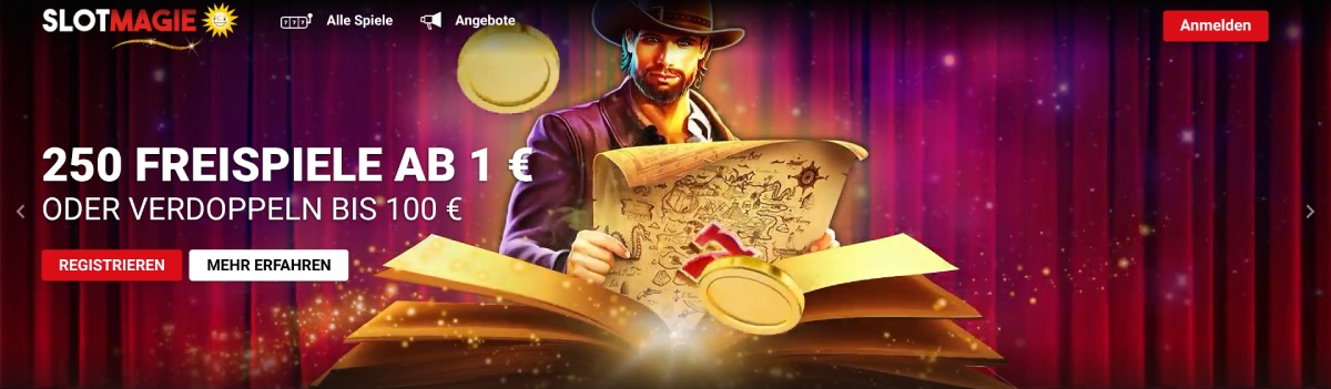 Slotmagie Willkommensbonus Banner